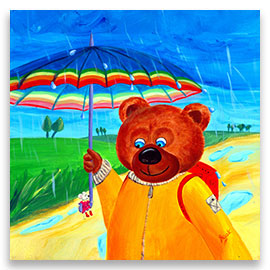 Rain Walk | Best Friends: Bear & Mousie POSTER Image