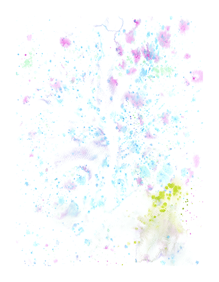 Delicate abstract watercolor art.
